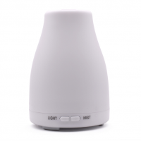 120ml Ultrasonic Oil Diffuser with Waterless Auto Shut-off, Adjustable Mist Mode, 7 Color Changing LED Lights