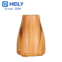 120ml Wood Grain Ultrasonic Oil Diffuser with Waterless Auto Shut-off, Adjustable Mist Mode, 7 Color Changing LED Lights