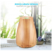 120ml Wood Grain Ultrasonic Oil Diffuser with Waterless Auto Shut-off, Adjustable Mist Mode, 7 Color Changing LED Lights