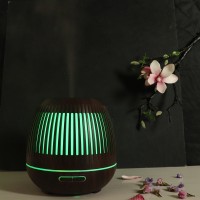400ml Dark Wood Grain Aromatherapy Essential Oil Diffuser 12 Hours with Timer Cool Mist Humidifier for Large Room