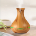 400ml Wood Grain Aromatherapy Essential Oil Diffuser, Ultrasonic Cool Mist Humidifier with 4 Timer Settings for Office, Room, Spa