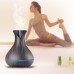 400ml Dark Wood Grain Aromatherapy Essential Oil Diffuser, Ultrasonic Cool Mist Humidifier with 4 Timer Settings for Office, Room, Spa