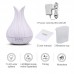 400ml White Aromatherapy Essential Oil Diffuser, Ultrasonic Cool Mist Humidifier with 4 Timer Settings for Office, Room, Spa