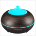 Hidly Wholesale 300ml Dark Wood Graid Ultrasonic Essential Oil Diffuser with Soothing Color LED for Office/ Home/ Yoga 