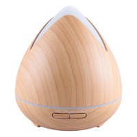 400ml Essential Oil Diffuser, Wood Grain Ultrasonic Aroma Cool Mist Humidifier for Bedroom Study Hotel Yoga Spa 