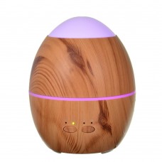 300ml  Wood Grain Egg-Shaped Air Humidifier Ultrasonic Aroma Diffuser with Colorful LED lights for Healthcare, Beauty Salon and Wedding Decor