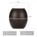 300ml Dark Wood Grain Egg-Shaped Air Humidifier Ultrasonic Aroma Diffuser with Colorful LED lights for Healthcare, Beauty Salon and Wedding Decor