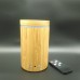 160ml Remote Control Real Bamboo Aroma Diffuser Cool Mist Humidifier with 7 Color Lights 