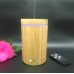 160ml Remote Control Real Bamboo Aroma Diffuser Cool Mist Humidifier with 7 Color Lights 