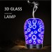 3D Glass 100ml Ultrasonic Cool Mist Aroma Diffuser with Color Changing LED Lights Popular in Malaysia, Europe