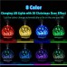 Cute Ball Shaped 100ml Glass Essential Oil Diffuser with 8 Color LED lights and Christmas Deer Pattern Best Gift Choice