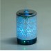 3D Glass 100ml Ultrasonic Cool Mist Aroma Diffuser with Amazing Night Lights for Home, Office, Hotel