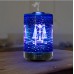 Libra Design 100ml Glass Ultrasonic Cool Mist Aroma Diffuser with Amazing 3D Visual Effect for Mood Elevating 