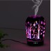 Top Rated 3D Glass 100ml Ultrasonic Cool Mist Aroma Diffuser with Color Changing LED Lights for Home, Office, Wedding