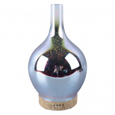 100ml 3D Glass Cool Mist Humidifier Ultrasonic Aromatherapy Diffuser with 14 Color Changing LED Lights