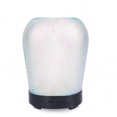 100ml Glass Essential Oil Diffuser Cool Mist Himidifier with 3D Firework Effect Professional Manufacturer 