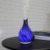 Handmade Marble Glass 120ml Ultrasonic Essential Oil Diffuser Cool Mist Air Humidifier with 7-Color LED Lights