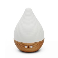 180ml Essential Oil Diffuser, Romantic Fragrance Aromatherapy Humidifier Handmade Ceramic & FSC Certified Beech Wood