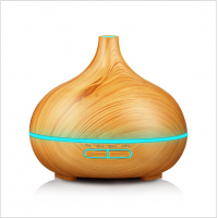 300ml Essential Oil Diffuser, Wood Grain Ultrasonic Aroma Cool Mist Humidifier for Office Home Bedroom Baby Room Study Yoga 