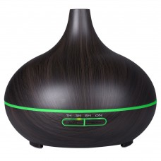 300ml Essential Oil Diffuser, Dark Wood Grain Ultrasonic Aroma Cool Mist Humidifier for Office Home Yoga Spa