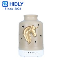 Hildy 100ml Ultrasonic Unicorn Ceramic Aromatherapy Diffuser Humidifier for Purification and Humidification H92151C