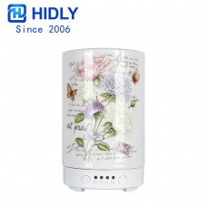 Hildy 100ml Ultrasonic Ceramic Essential Oil Diffuser Air Purifier with Colorful LED light and Timer for Home Office