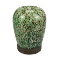 Green Vase Marble Glass 100ml Ultrasonic Cool Mist humidifier Whisper-Quiet Aroma Diffuser 