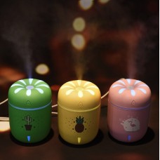 220ml Ultrasonic  Small Chamomile USB Humidifier with 7 Colors Night Light, Lasts Up to 8 Hours for Bedroom Office