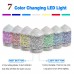 Hand Painted 100ML Metal Essential Oil Aroma Diffuser Cool Mist Humidifier with 7 Color Changing LED Lights 