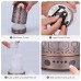 Hand Carved Metal Essential Oil Diffuser 160ml Ultrasonic Fragrance Cool Mist Humidifier for Baby Room Study Office Spa Yoga