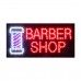 12x24 Inches Barber Shop LED Sign with Barber Pole Pattern - Extra Bright, Can be seen Through Tinted Windows