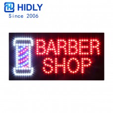 12x24 Inches Barber Shop LED Sign with Barber Pole Pattern - Extra Bright, Can be seen Through Tinted Windows