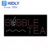 Hidly 12x24 Inches LED Sign Super Bright Electric Advertising Display Board for Bubble Tea Store, Milk Tea Shop