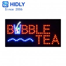 Hidly 12x24 Inches LED Sign Super Bright Electric Advertising Display Board for Bubble Tea Store, Milk Tea Shop