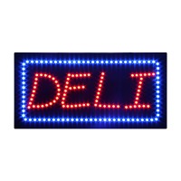 DELI Ultra Bright LED Open Sign for Sandwiches, Pizza, Delicatessen Businness Store 24*12 inches
