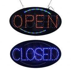 LED Open Closed 2 in 1 Light Sign for Business Shop Store 27 x 15 inches