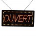LED Ouvert Open Light Sign for Business Shop Store 19 x 10 inches