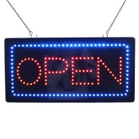 LED Open Sign for Business Shop Store 19 x 10 inches