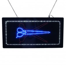 LED Barber Shop Open Sign for Business Shop Store 24 x 12 inches