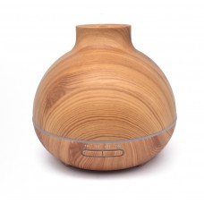 400ml Large Capacity Light Wood Grain Aroma Diffuser with 7 Color LED Light for Violet Beauty Salon