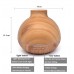400ml Large Capacity Light Wood Grain Aroma Diffuser with 7 Color LED Light for Violet Beauty Salon