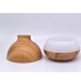 400ml Large Capacity Light Wood Grain Aroma Diffuser with 7 Color LED Light for Violet Beauty Salon