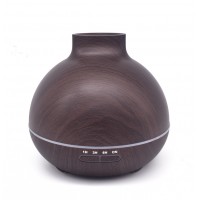 400ml Large Capacity Aroma Diffuser Dark Wood Grain Humidifier Customized Gift