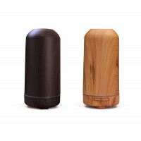 100ml Wood Grain Essential Oil Diffuser Ultrasonic Humidifier with 7 Color LED Lights and Timer for Business Gifts, Hotel 