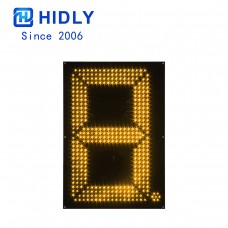 24 Inch Yellow Right Angle LED Digit