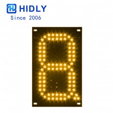 7 Inch Yellow LED Digital Board