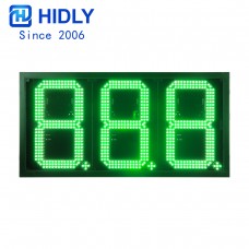 12 Inches LED Green Waterproof  Gas Price Display
