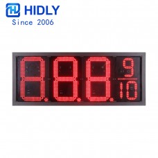 16 Inch Red Waterproof Led Gas Price Signs:GAS8889R