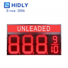 Unleaded LED Gas Price Signs:GAS24Z8889R-UNLEADED