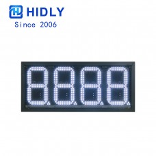8 Inch White Super Bright Led Gas Price Display
